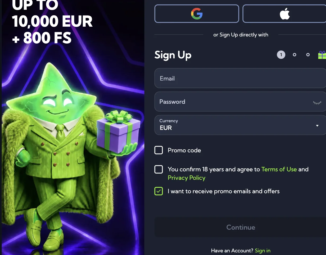 luckyboom casino registration